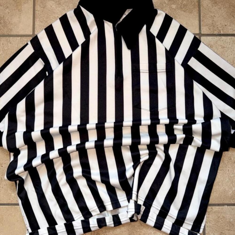 Majestic referee quarter zip polyester